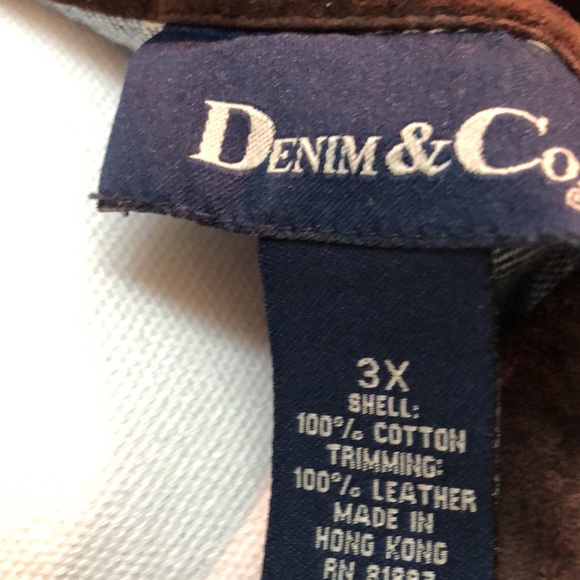 DENIM AND COMPANY Blue jean denim jacket WOT - Picture 3 of 4